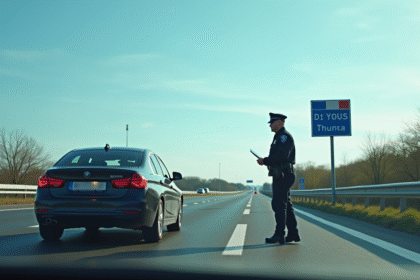 Contrôle frontalier d'une voiture étrangère en France
