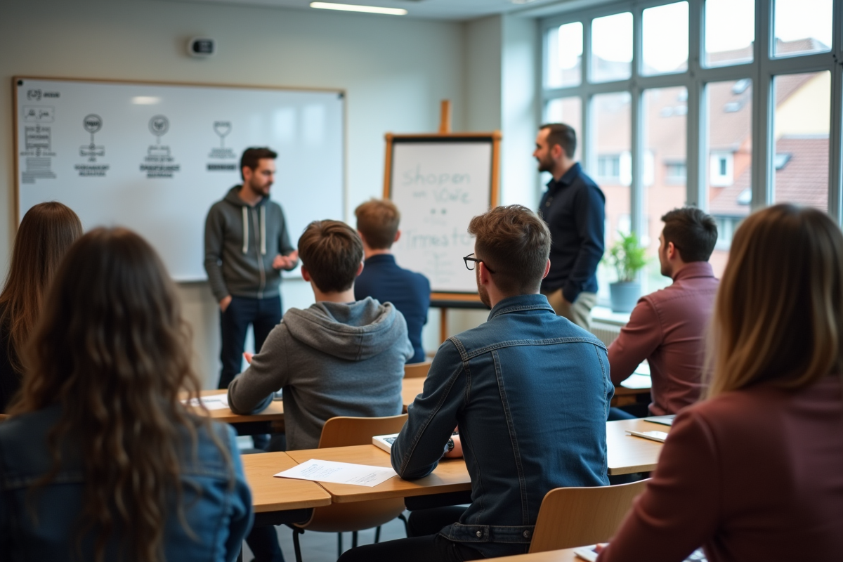 Groupe de français en formation sécurité routière